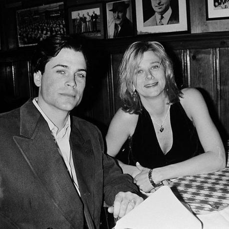 verenigde staten 01 januari rob lowe en vrouw sheryl berkoff foto door the life picture collection via getty images