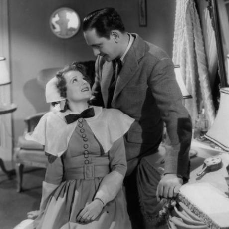 Janet Gaynor en Fredric March in 'A Star Is Born'