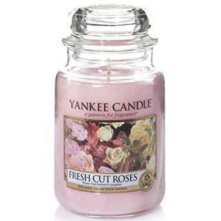 Yankee Candle Geurkaars | Vers gesneden rozen grote pot kaars | Brandtijd: tot 150 uur
