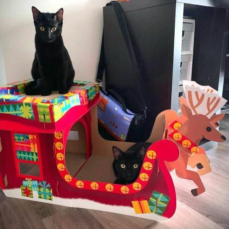 target wondershop kerst kattenkrabberhuis