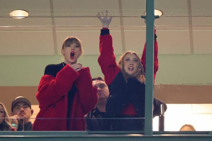 Liplezers denken dat Taylor Swift 'Kom op Trav!' riep Tijdens het Chiefs-spel
