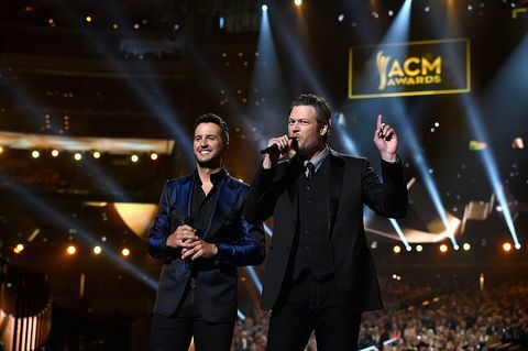 Black Shelton en Luke Bryan op 50e ACM's