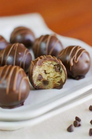 chocoladeschilferkoekje truffels