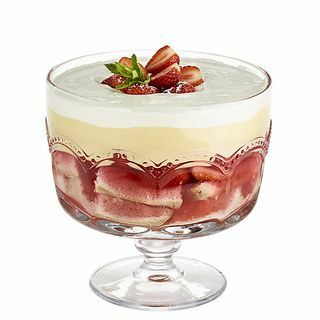 Grote Trifle Bowl op glazen voet