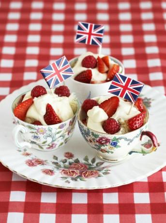 The Great British Bake Off - eten met Union Jack