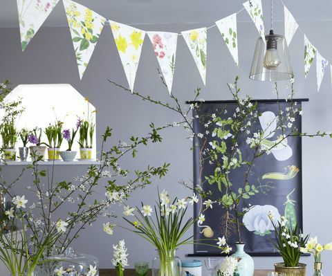 Bunting met een lentethema