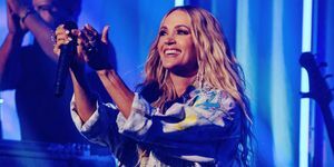 carrie underwood treedt op in de klokkentoren op 9 juni 2022 in nashville, tennessee foto door catherine powellgetty images for amazon music