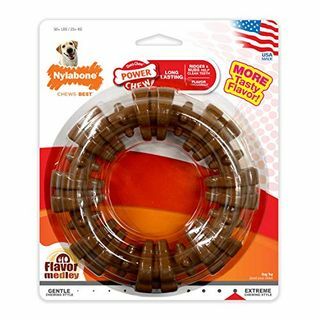 Nylabone Power Chew Textured Dog Chew Ring Toy Smaak Medley Smaak X-Large / Souper - 50+ lbs.