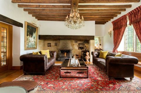 Savills - Collin House - landhuis - Cotswolds - woonkamer