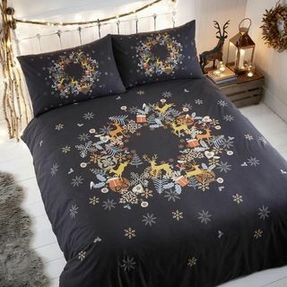 Holly Wreath Kerst Beddengoed Set Multi