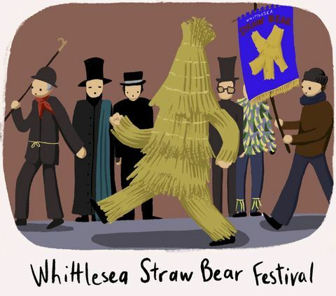 Straw Bear Festival - vreemdste Britse tradities - Cottages met karakter