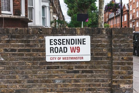 Naambord Essendine Road, Londen