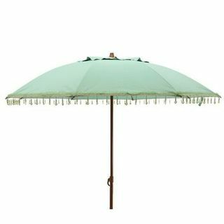 Tuinparasol Met Kralenband Zeegroen